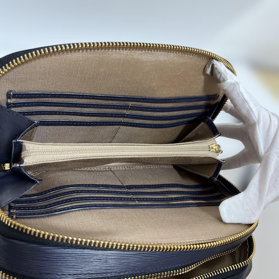 ✨美品✨TOPKAPI ネイビー ショルダーバッグ　SPIGA 牛革