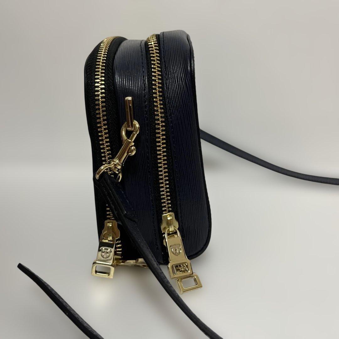 ✨美品✨TOPKAPI ネイビー ショルダーバッグ　SPIGA 牛革