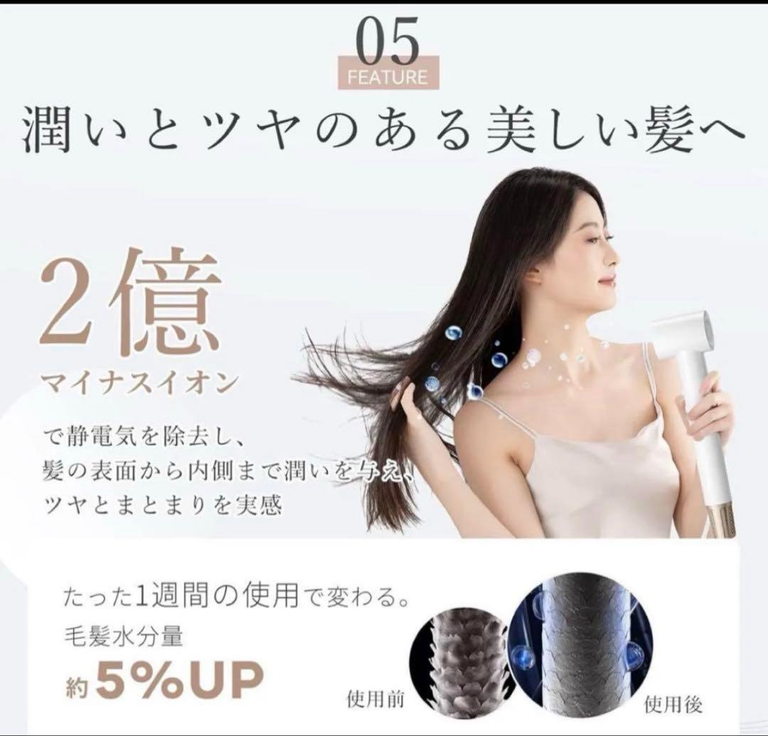 ANLAN マルチヘアドライヤーカールドライヤー2way・3way