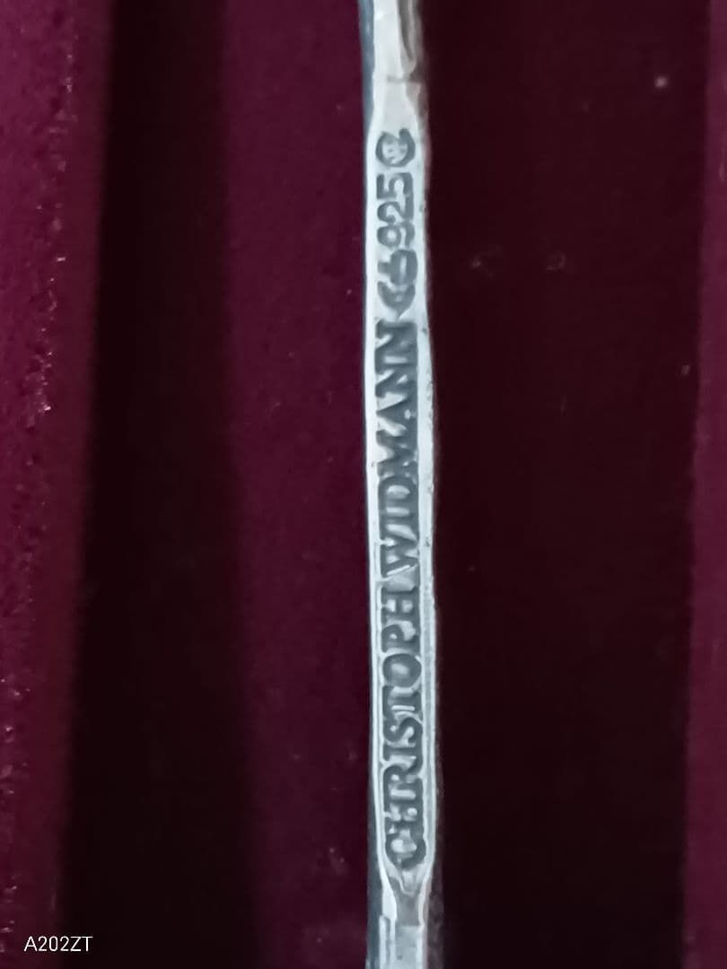 クリストフ ウィドマン 925 銀製 スプーンセット 6種のお花 立体