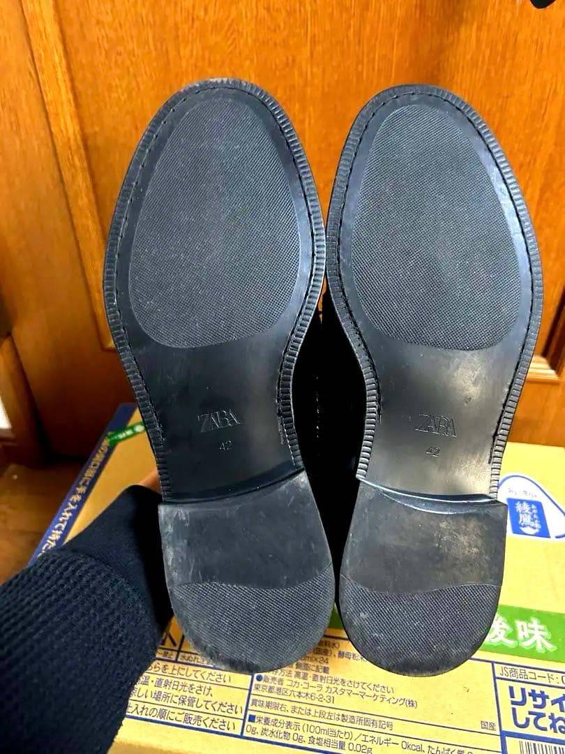 ZARA レザーペニーローファーHARRY LAMBERT × DISNEY42