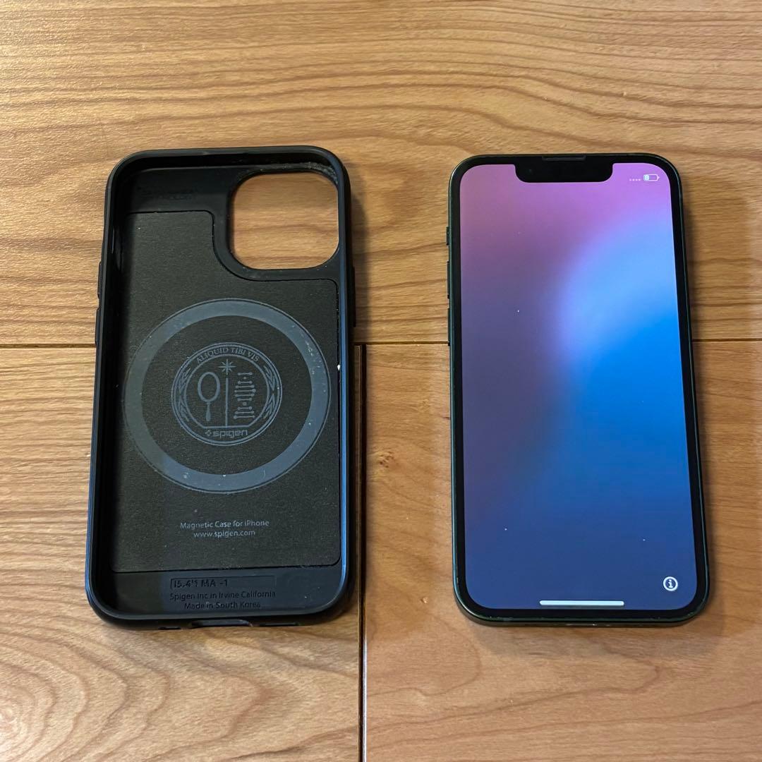 て*ー様 iPhone 13 mini 128GB グリーン 最大容量78% 箱