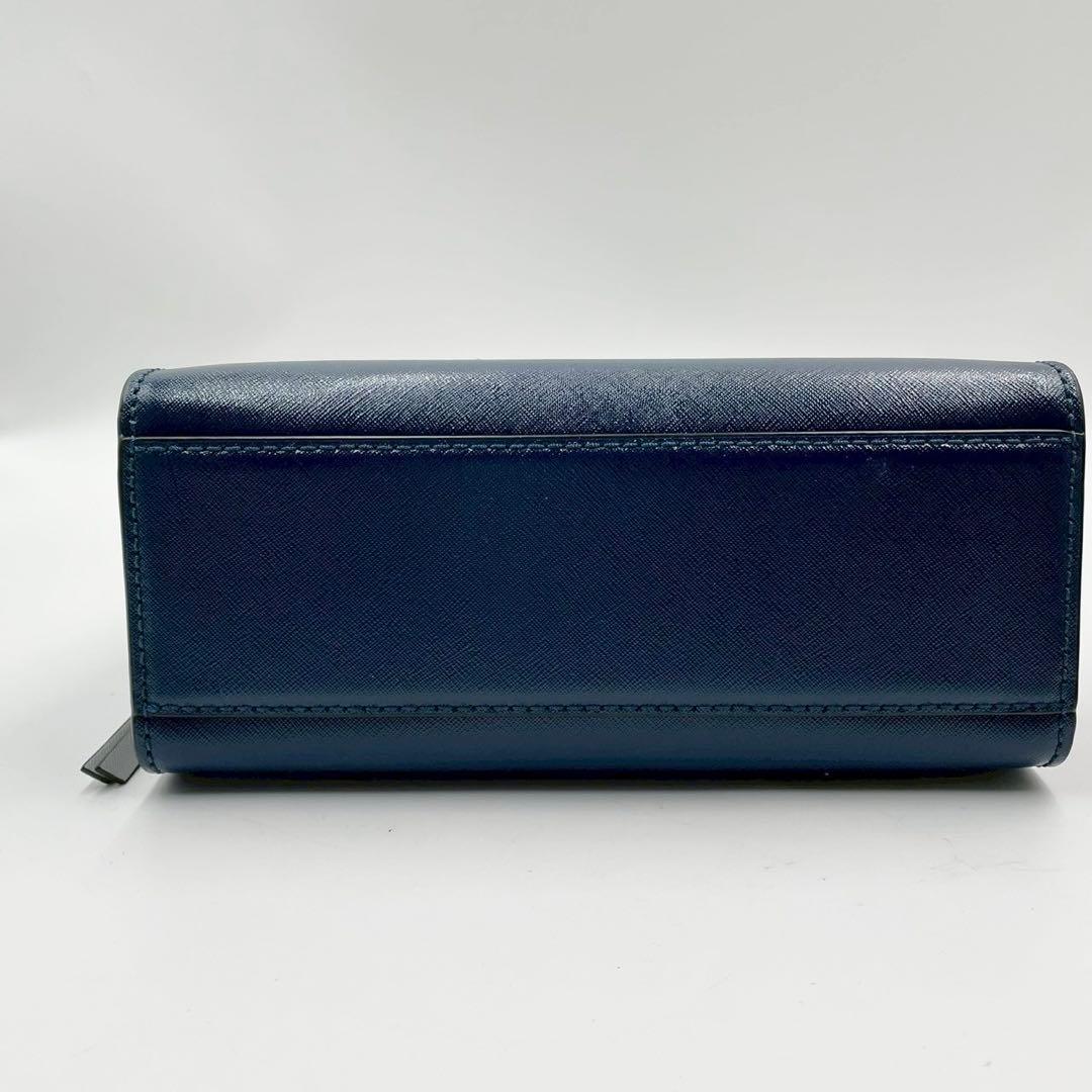 極美品　マークジェイコブス　リトルビッグショット　2wayハンドバッグ　ネイビー