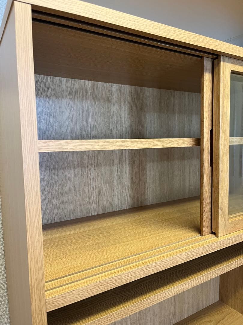 無印良品 木製カップボード・オーク材 食器棚