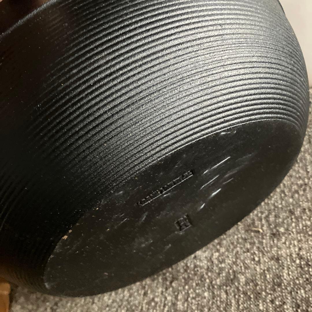 未使用　南部鉄器　囲炉裏鍋　木蓋付　しゃぶしゃぶ鍋　すき鍋