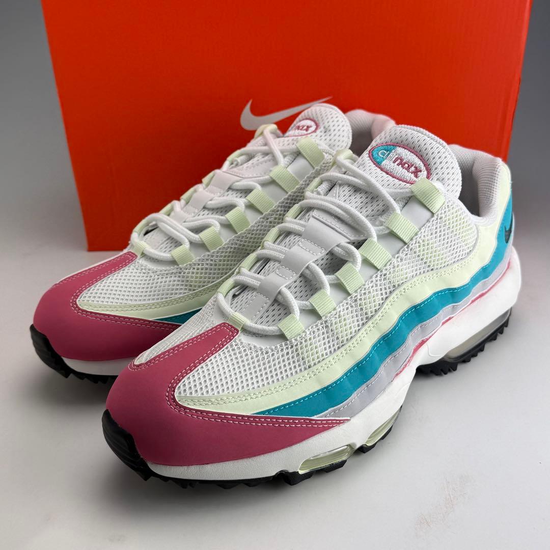 26cm ナイキ エアマックス95 ゴルフ \"ピオニー/ボルトティント”