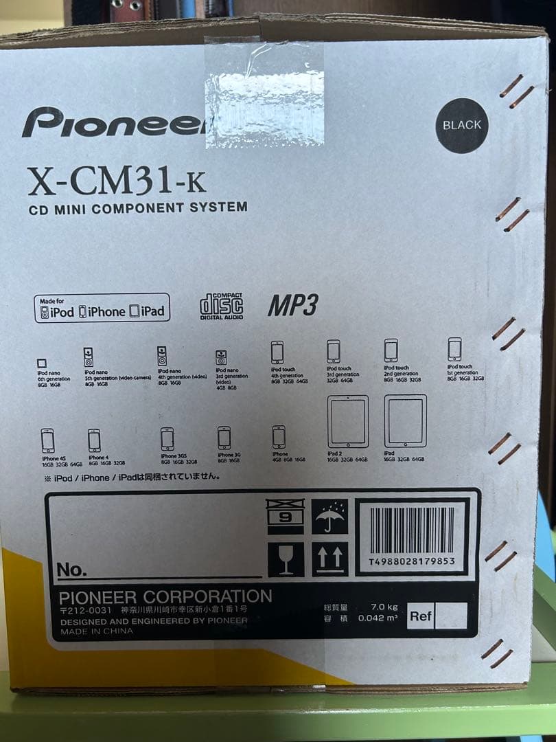 未使用品）Pioneer X-CM31-K ミニコンポ ブラック