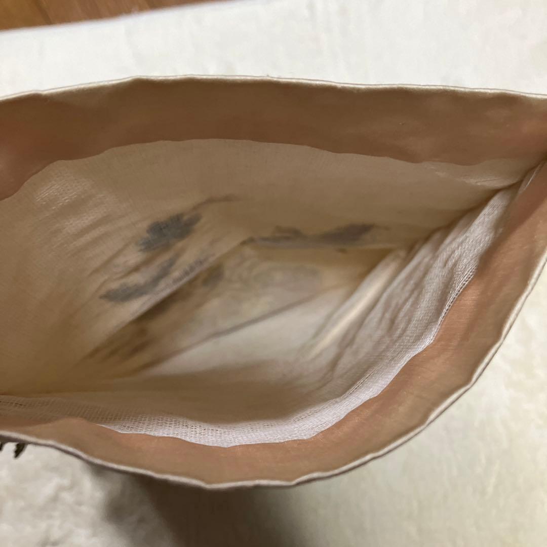 フランスアンティーク　刺繍　シルク　ケース