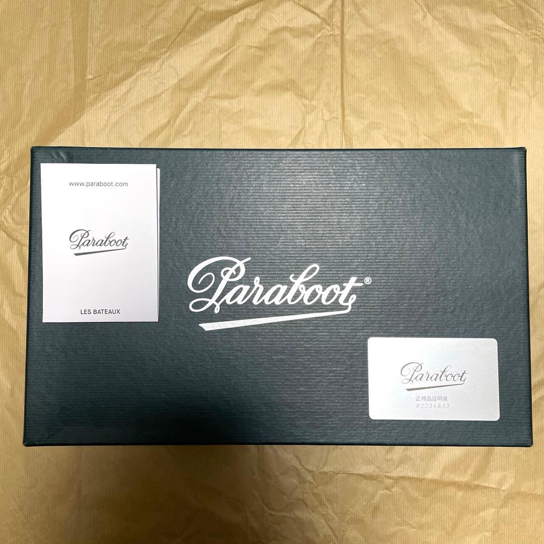 【美品】パラブーツ バース(デッキシューズ) カーフグレインレザー