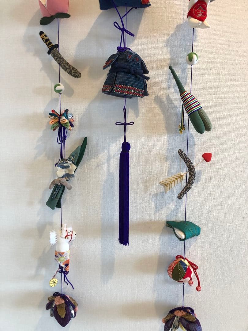 端午の節句の壁掛け④　吊るし飾り　吊るし雛