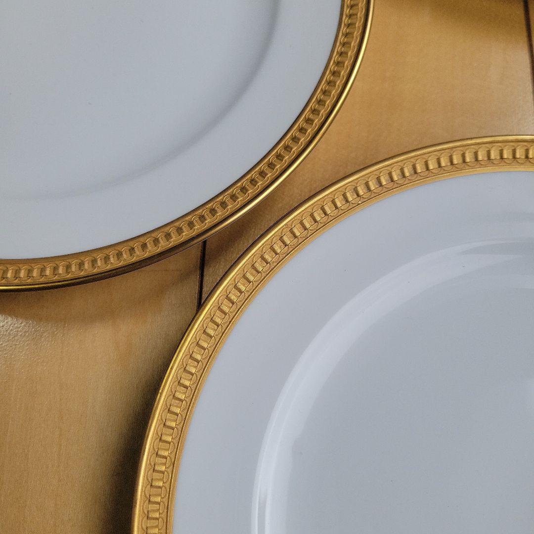 大倉陶園⑧クラウンエンボス　デザート皿5枚セット