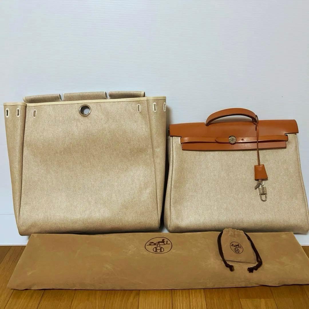【値下げ中】美品　刻印ありHERMES エルメス　エールバッグ　替えバッグ有