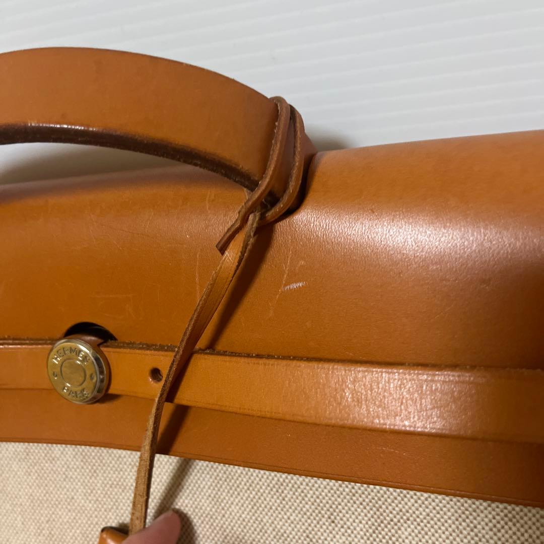 【値下げ中】美品　刻印ありHERMES エルメス　エールバッグ　替えバッグ有