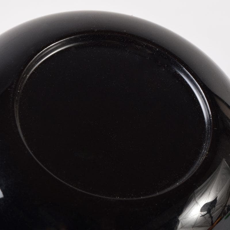 茶道具　輪島塗　小池敏夫（静峯）作　螺鈿装飾　草文　棗　共箱　V　8274