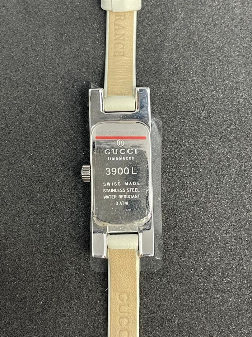 GUCCI レディース腕時計 3900Lダイヤモンド装飾 ホワイト