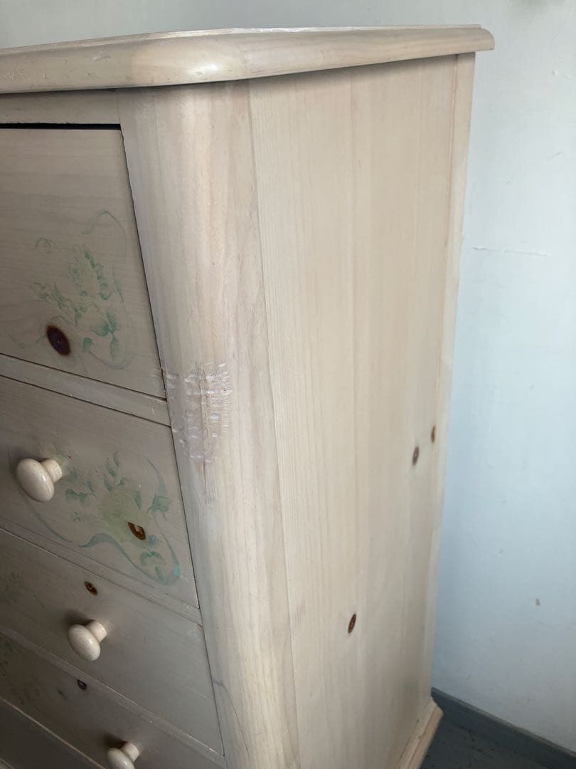 Thomasville(トーマスビル) チェスト5段　ボタニカル柄(薔薇柄)