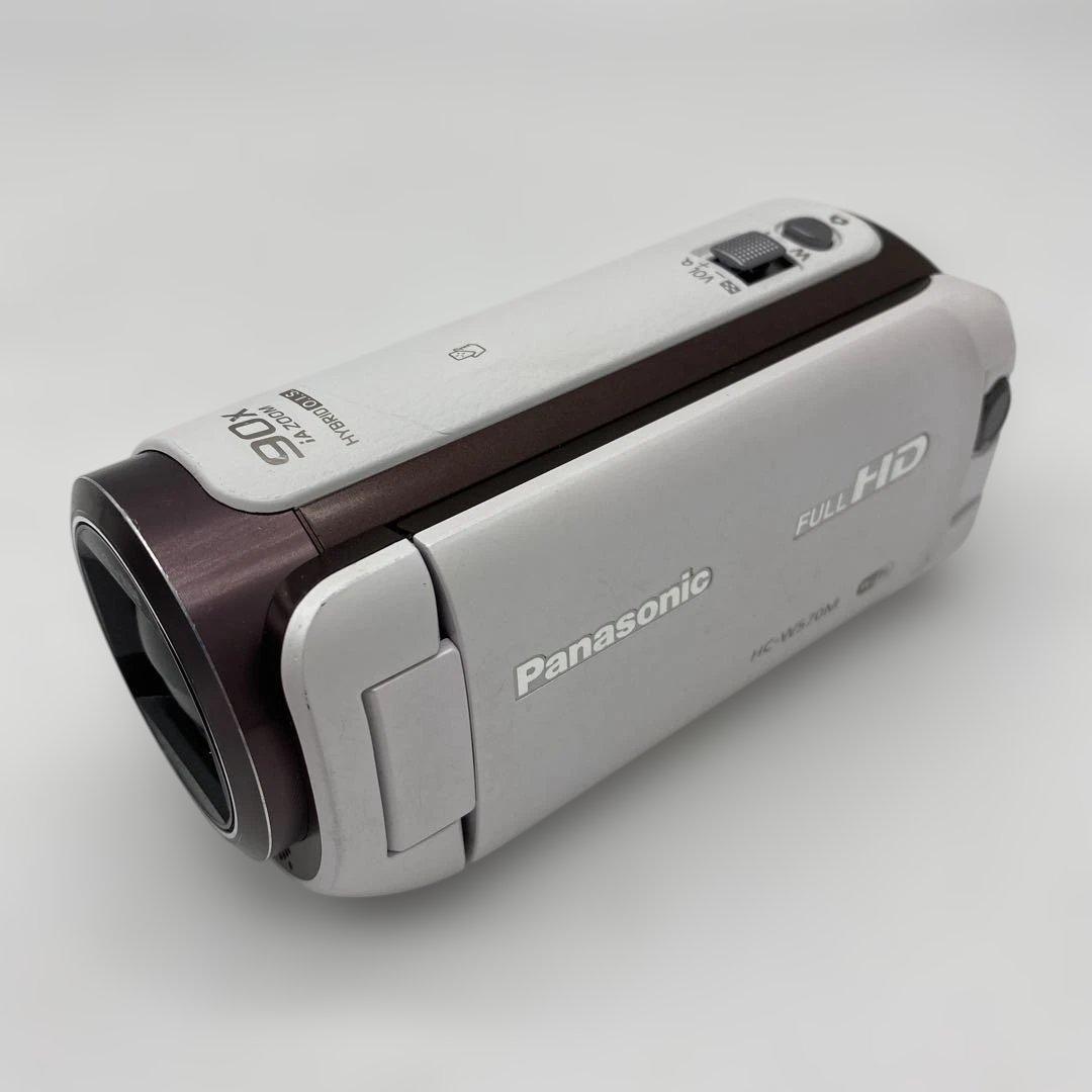 パナソニック HDビデオカメラ ワイプ撮り ホワイト HC-W570M-W