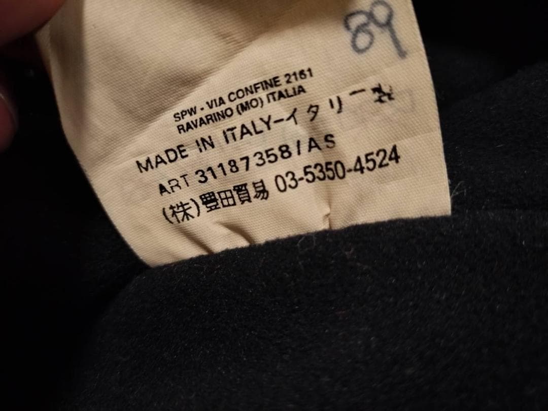 ★90-00　年代　レア　CP COMPANY イタリア製　古着コート　黒　50