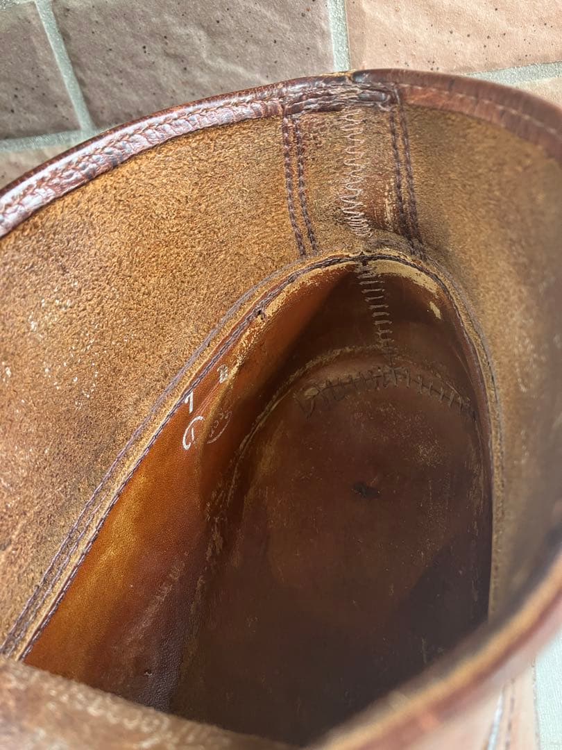 希少 ラッセルモカシン 7 トリプルヴァンプ クロムエクセル 赤茶 ホーウィン