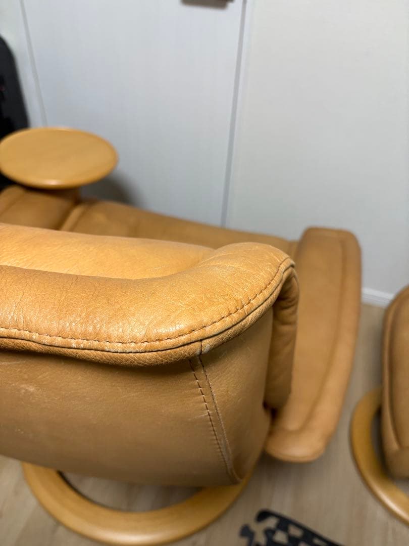 希少廃盤 Lサイズ 最高級ロイヤル エコーネス ストレスレスチェア②