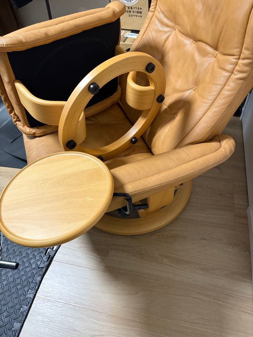 希少廃盤 Lサイズ 最高級ロイヤル エコーネス ストレスレスチェア②