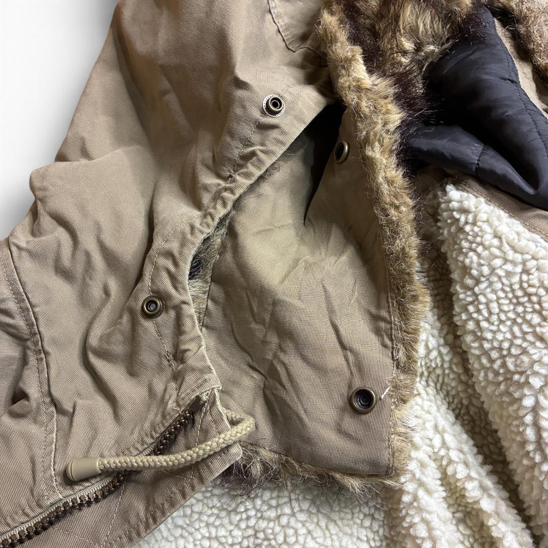 美品 OLD GAP ミリタリーコート ボアライナー Y2K ビッグサイズ