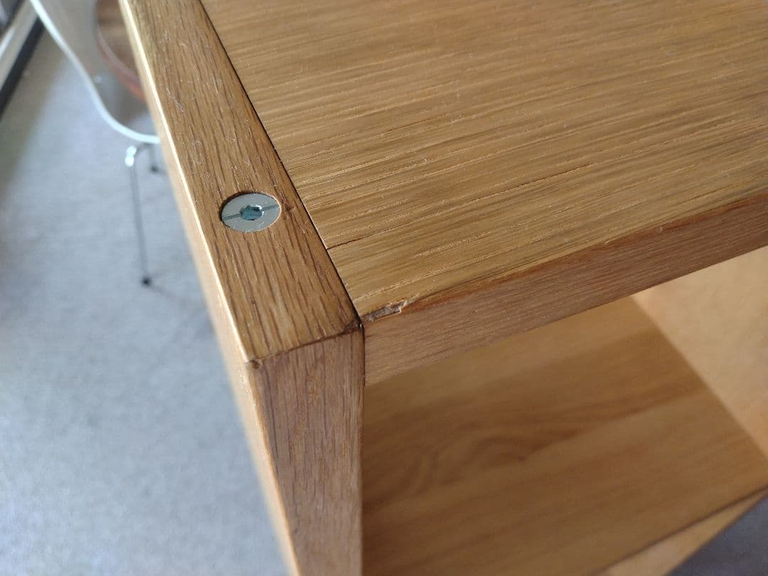 【美品】MUJI無印良品 スタッキングシェルフオーク材3段/チェストハーフ×2