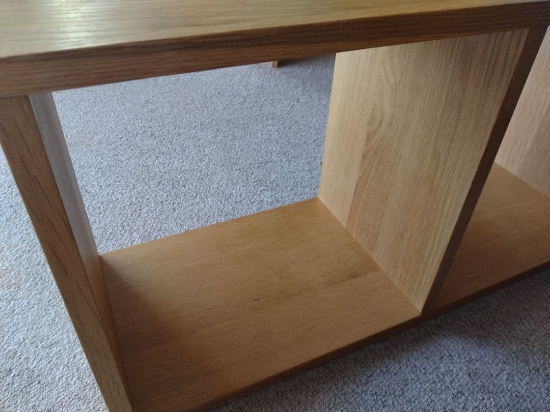 【美品】MUJI無印良品 スタッキングシェルフオーク材3段/チェストハーフ×2