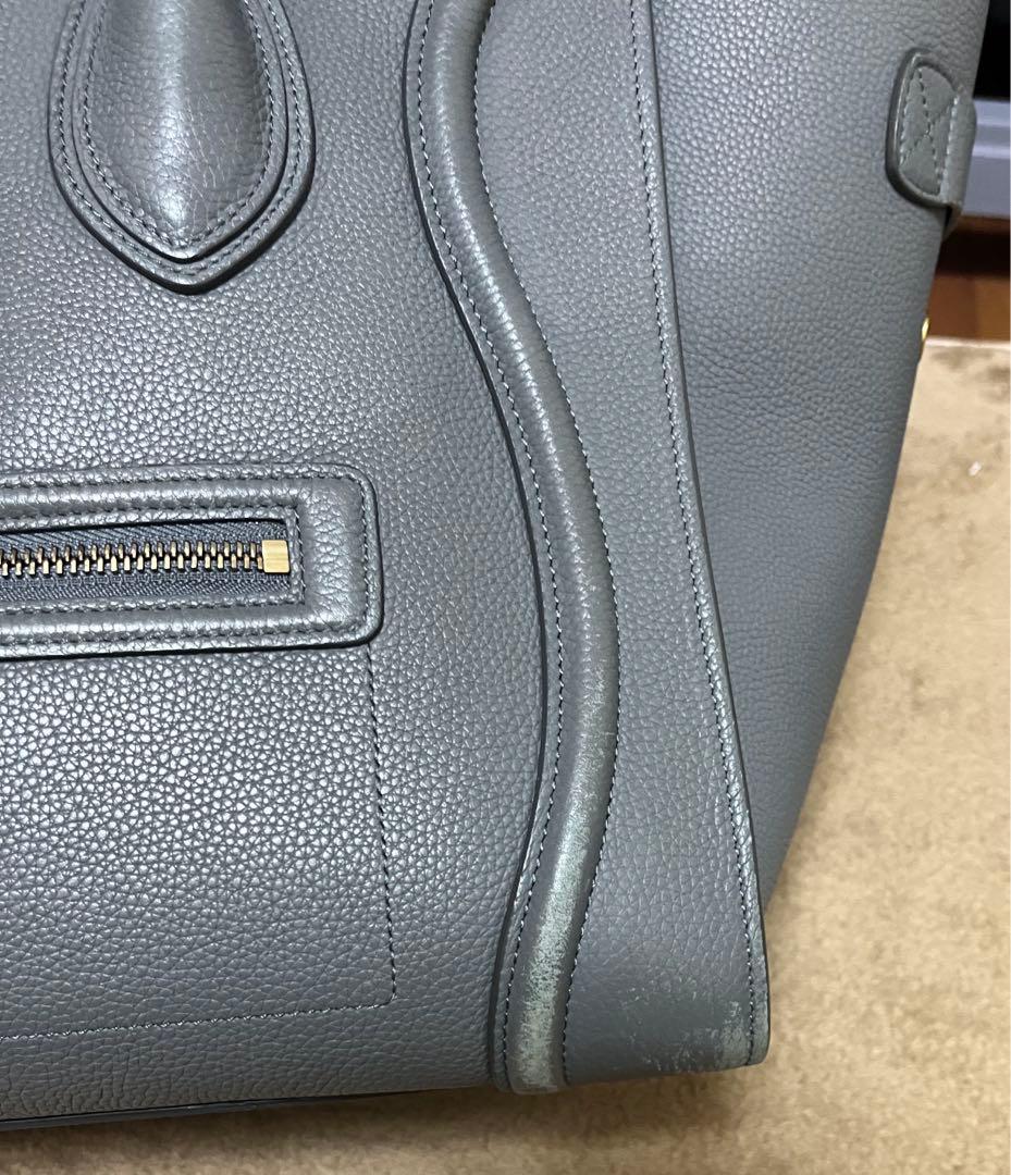 も*み様 セリーヌ　CELINE 新ロゴ　ラゲージ　ミニ　ショッパー　グレー　ト