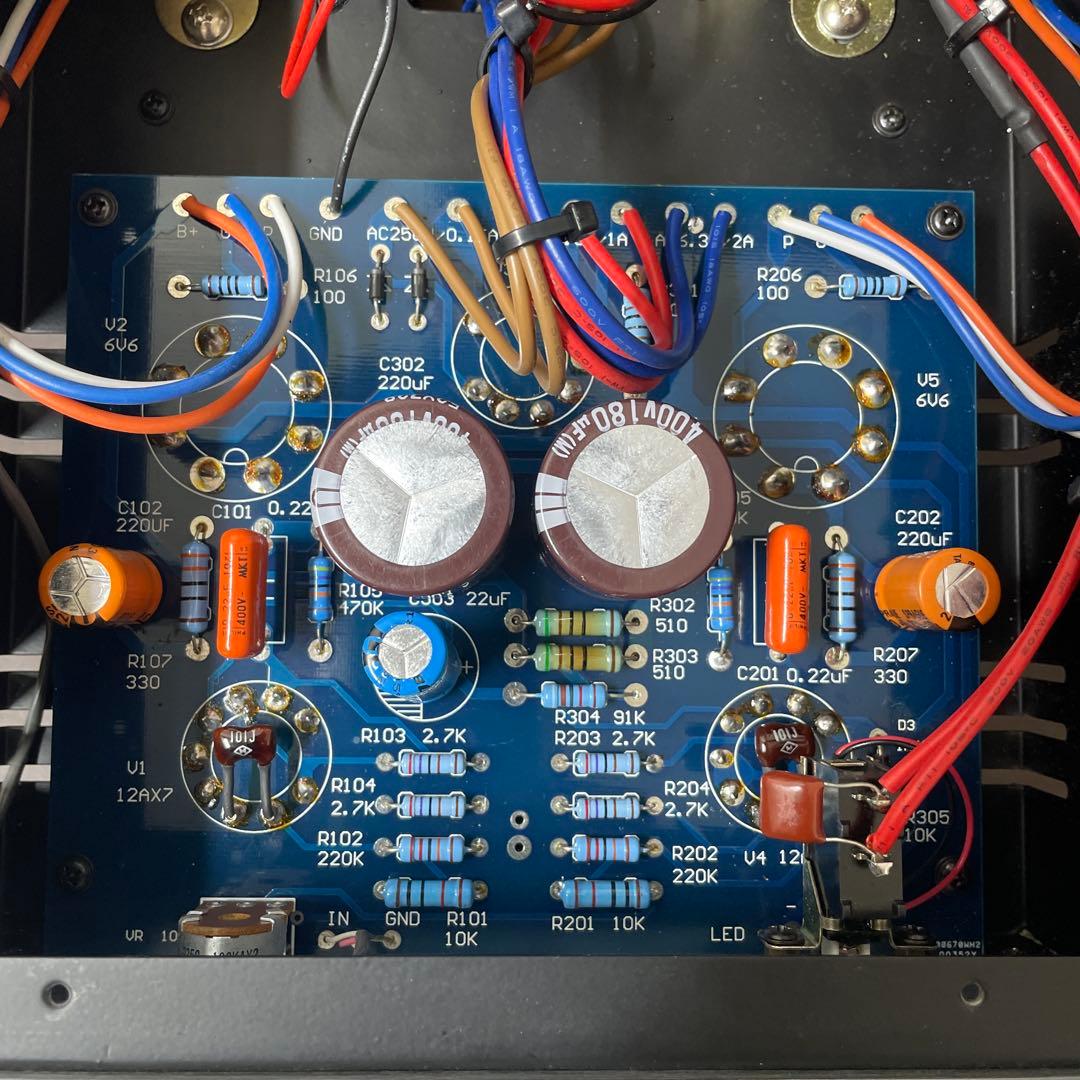 Hi-END 真空管アンプ 12AX7/6V6GT (組立キット完成品)