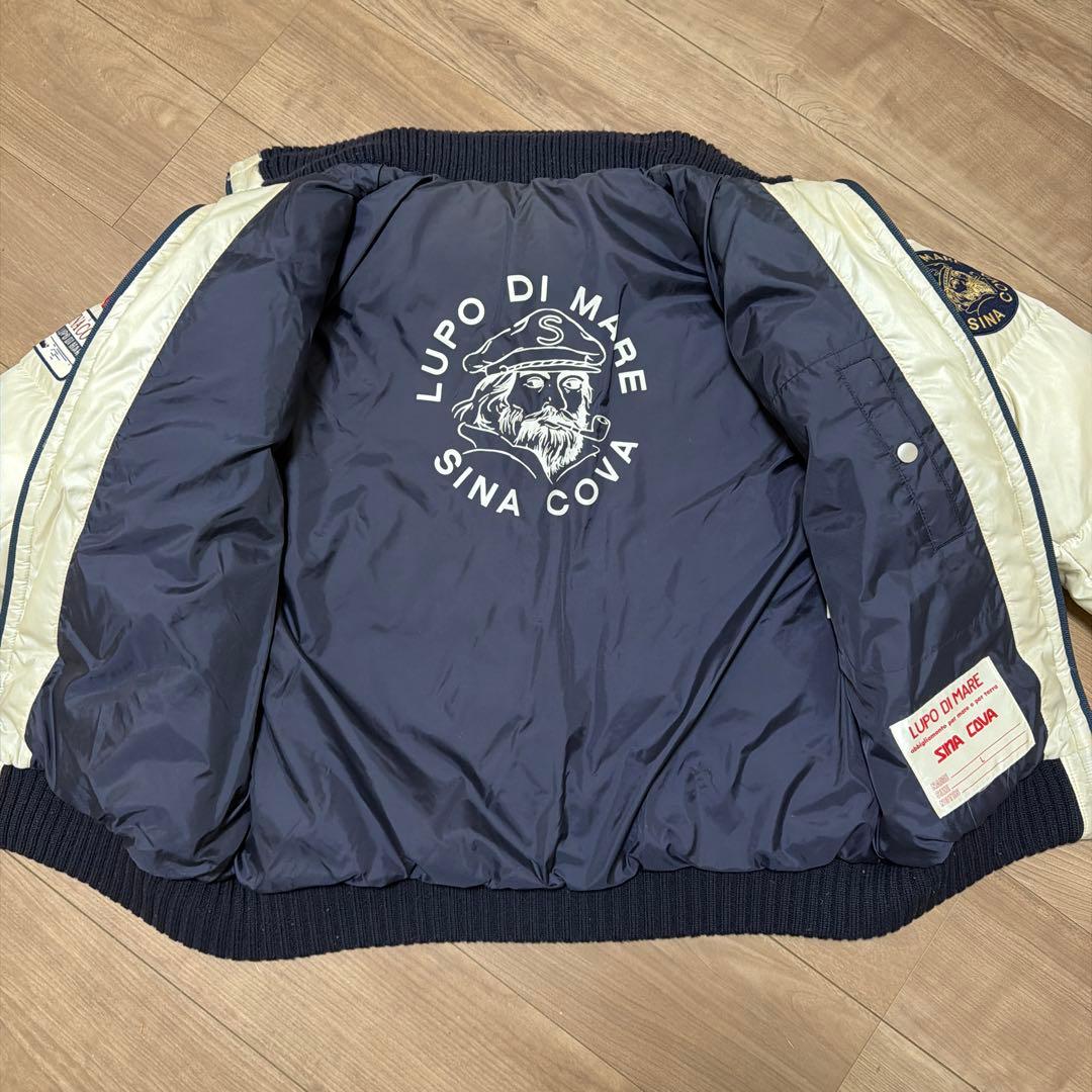 希少 SINA COVA ダウンジャケット ホワイ トシナコバ L