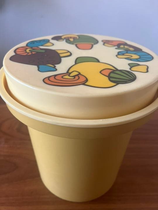 アメリカ ヴィンテージ Rubbermaid ラバーメイド きのこ　キャニスター