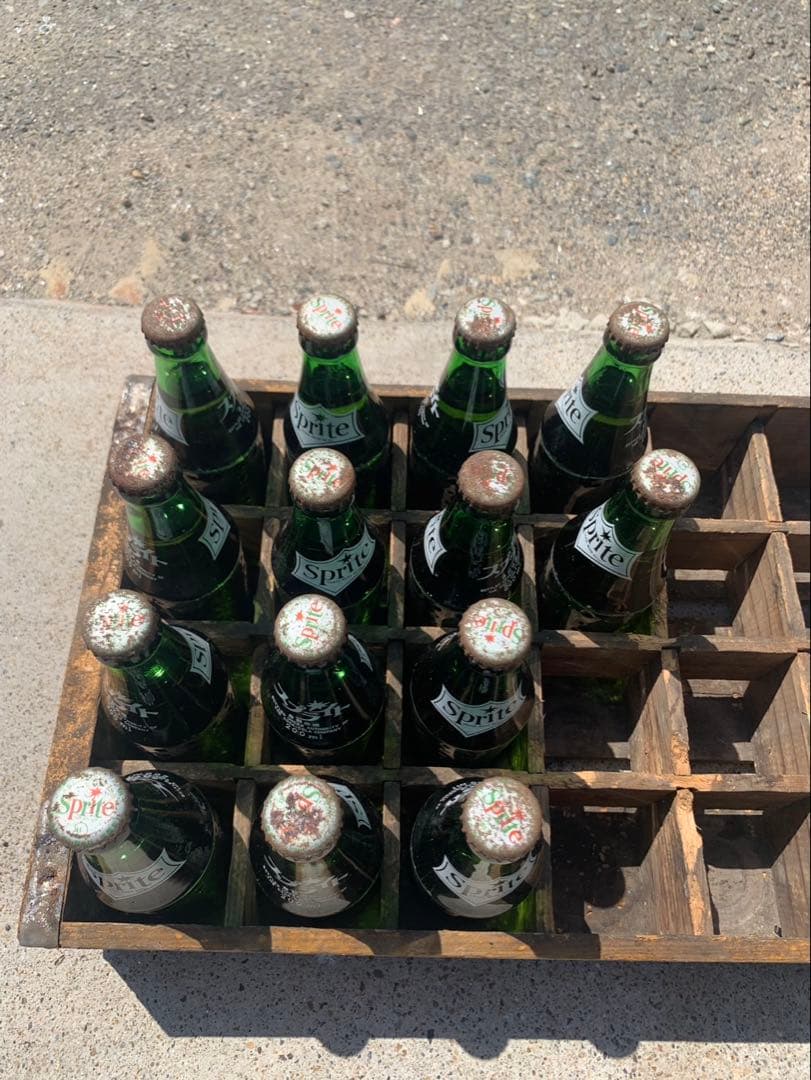 レトロ スプライト ガラス瓶 14本セット