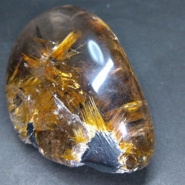 値下げ 西-⑨【極 太陽タイチンルチル】原石 73✖️49✖️39㎜