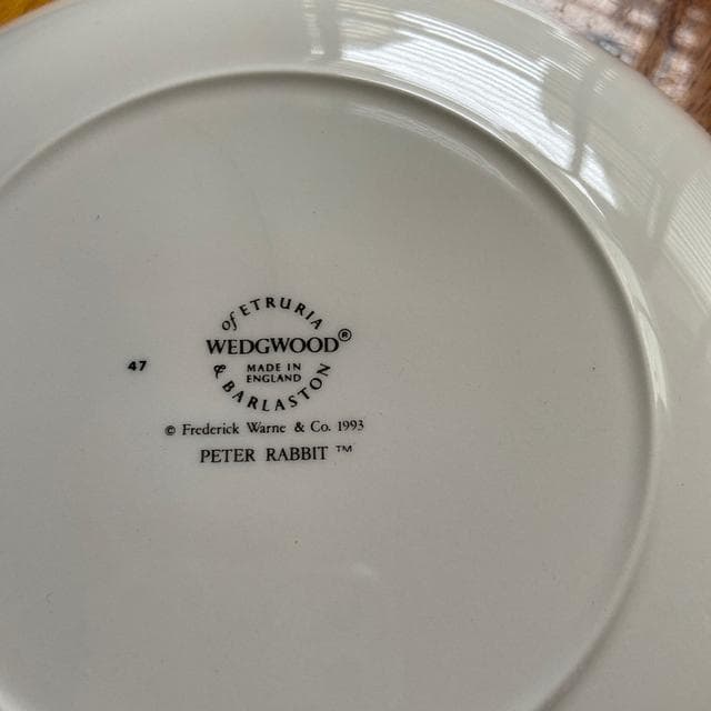 ウッジーウッド　ピーターラビット　バースディプレート12枚