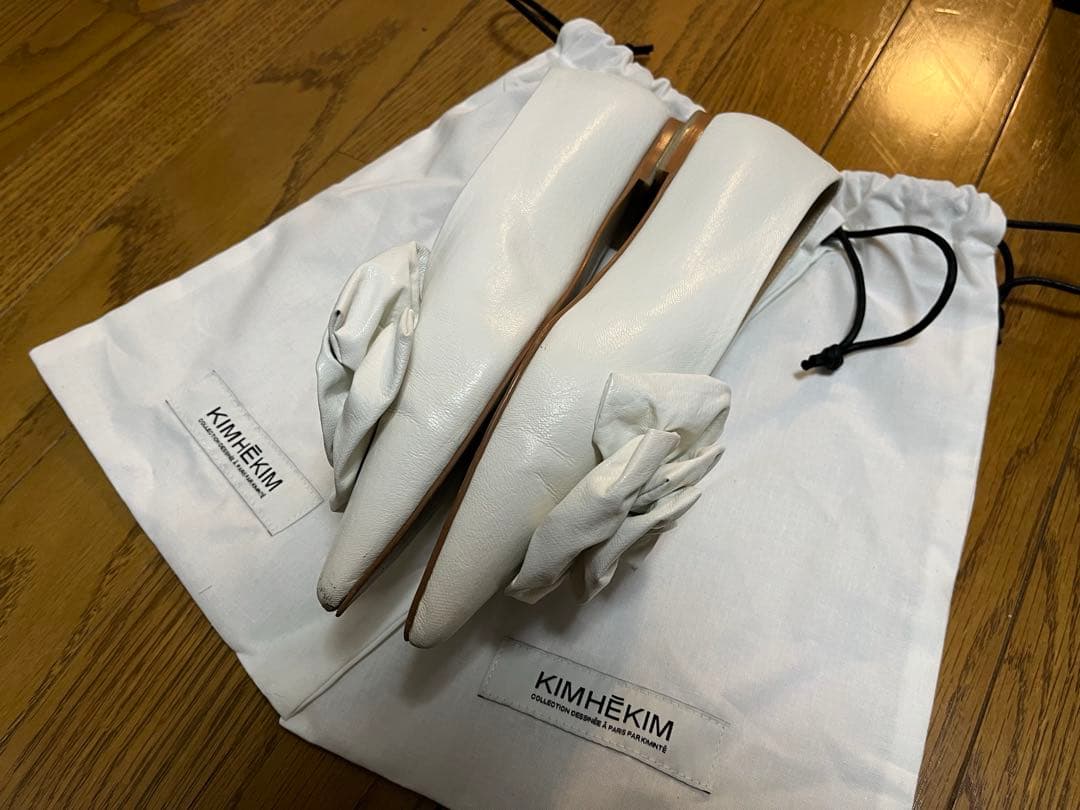 KIMHEKIM ホワイトフラットシューズ 38
