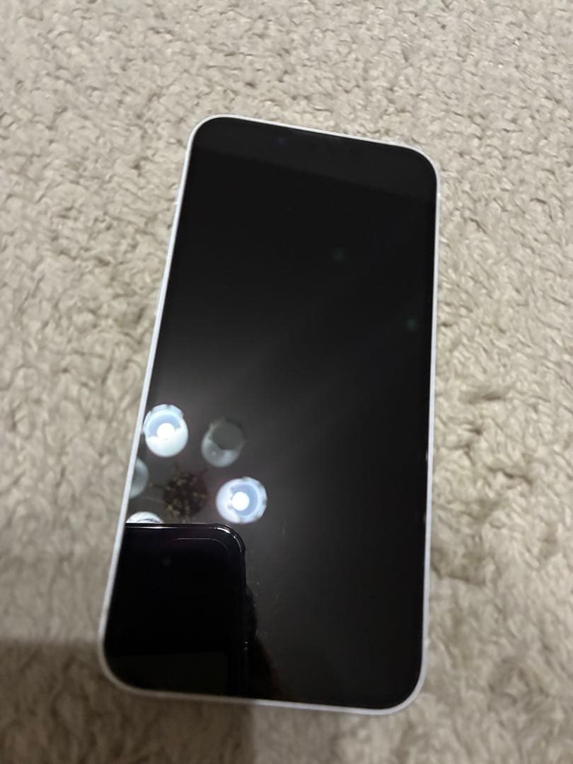 美品　iPhone 13mini スターライト128GB本体 バッテリー交換済み