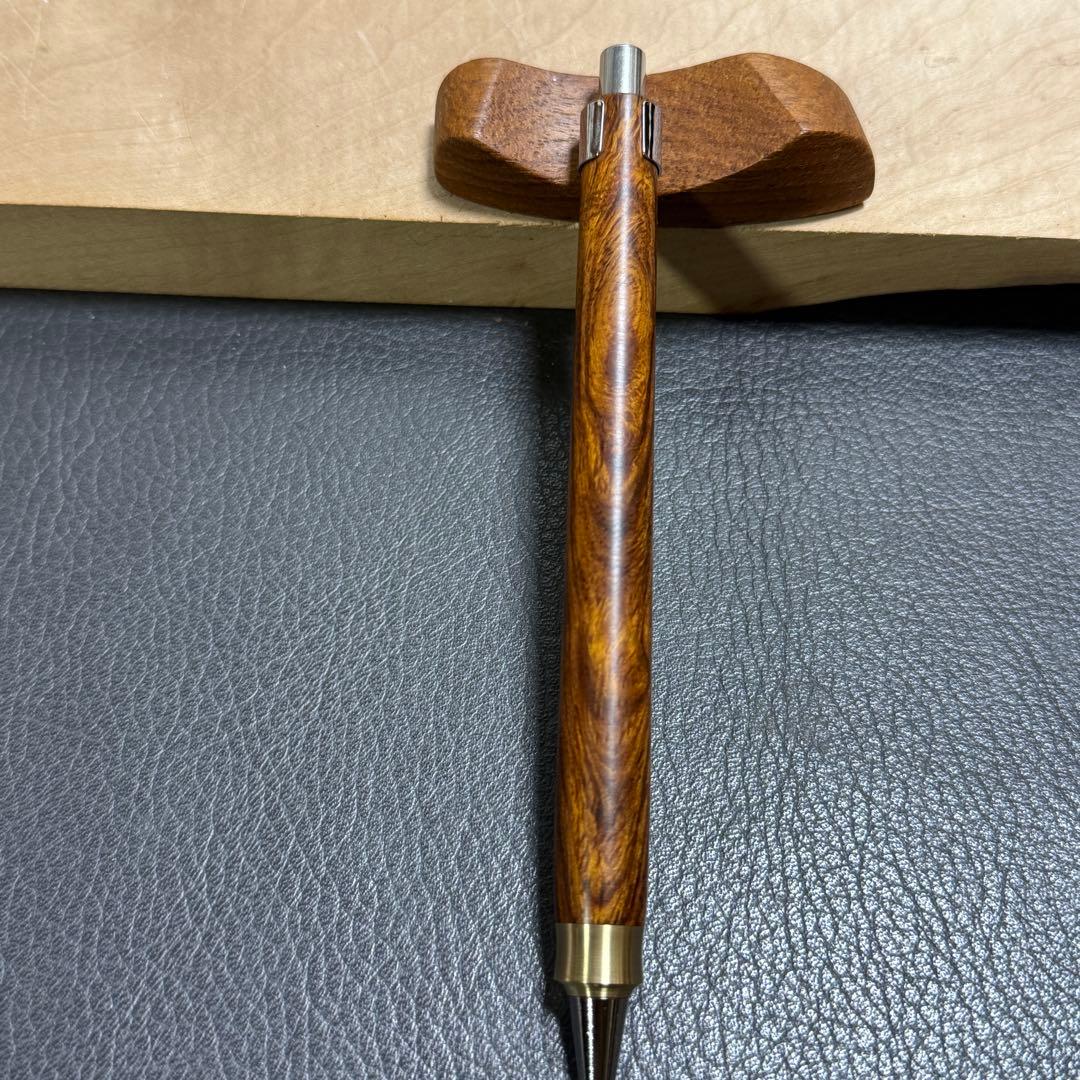 202デザートアイアンウッド　木製シャーペン　最強低重心ダブルR 真鍮