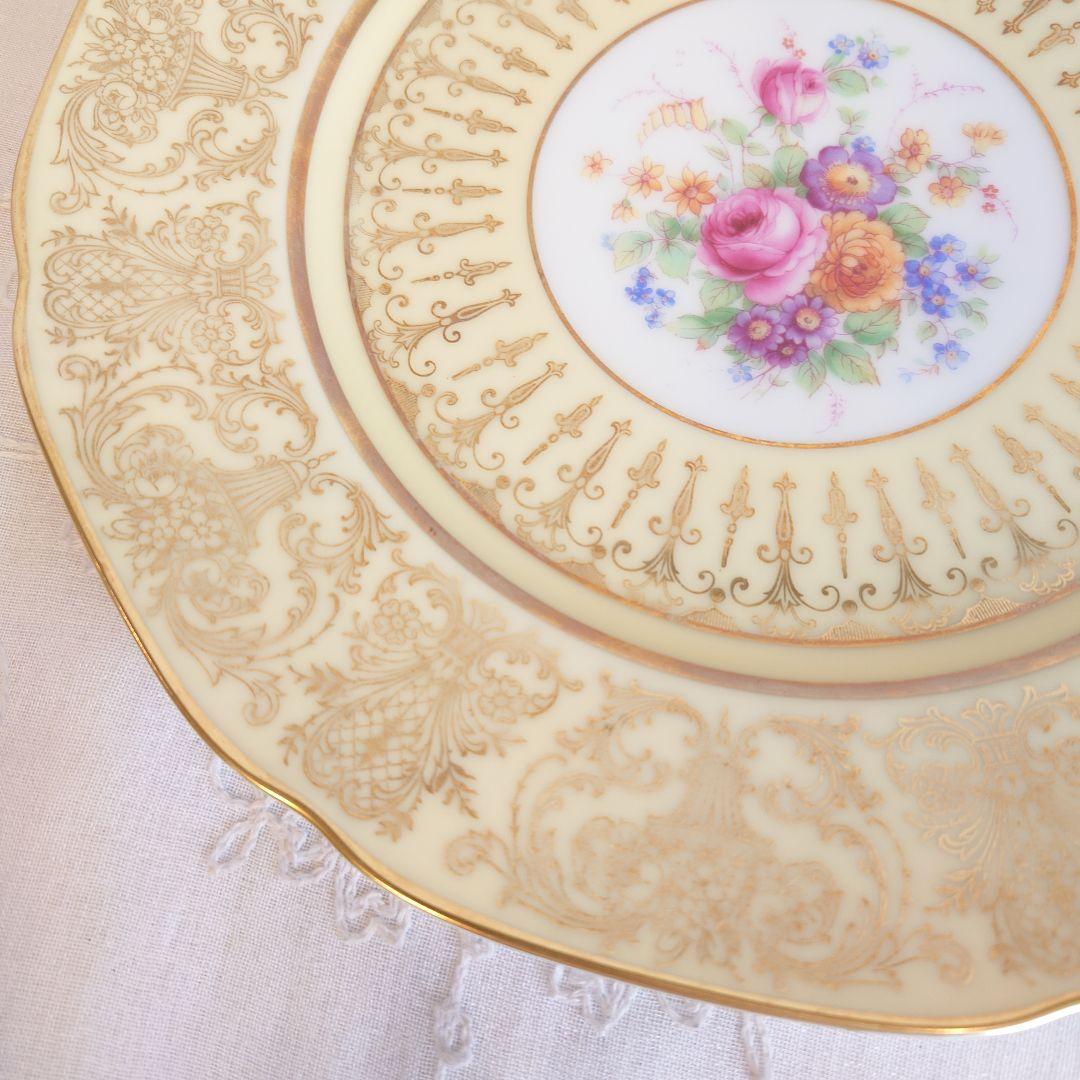 ドイツ　ババリア　大皿　飾皿　アンダープレー　アンティークト