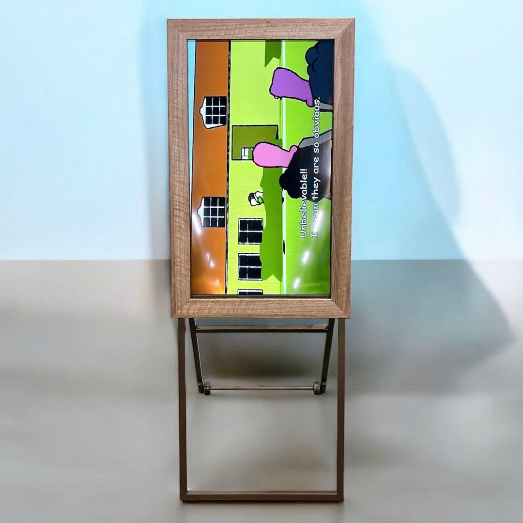 初期化済み デジタルサイネージ 32型SHARP デジタル看板イーゼルスタンド付