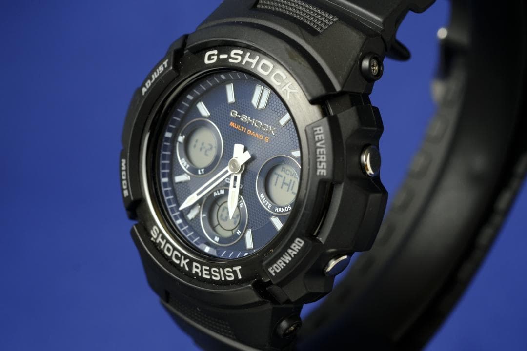 【良品】CASIO G-SHOCK AWG-M100SB 箱あり(129)