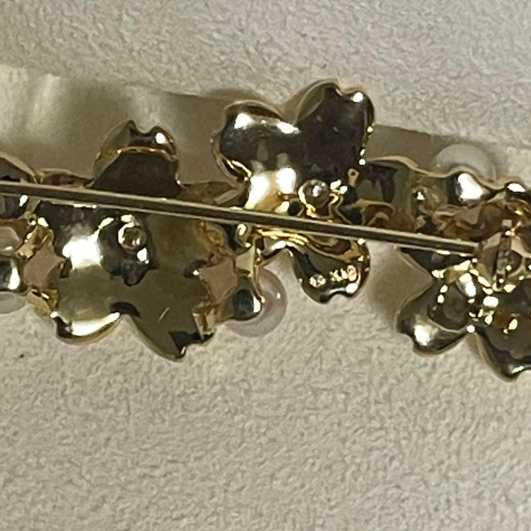 【美品】ミキモトk18ブローチ桜さくら