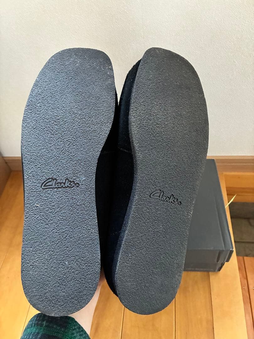 クラークス　ワラビーEVO　黒　29cm