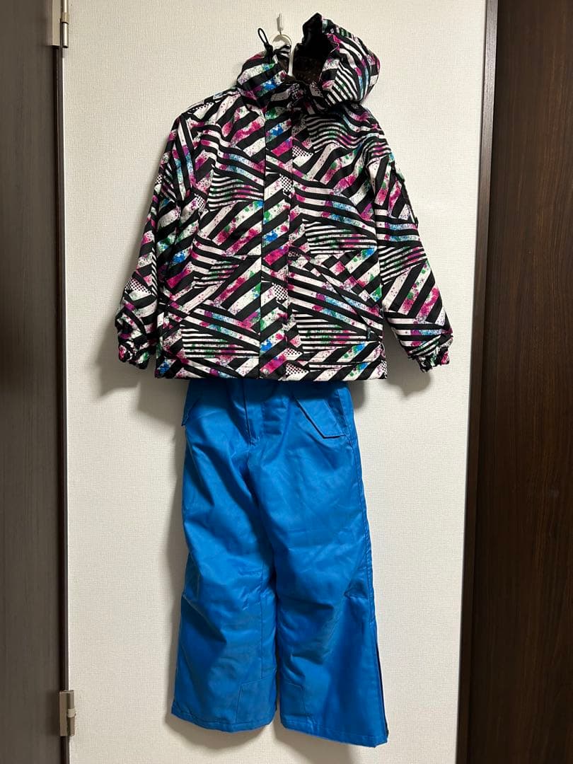 スキーウェア スノーボードウェア 上下セット キッズ140-150