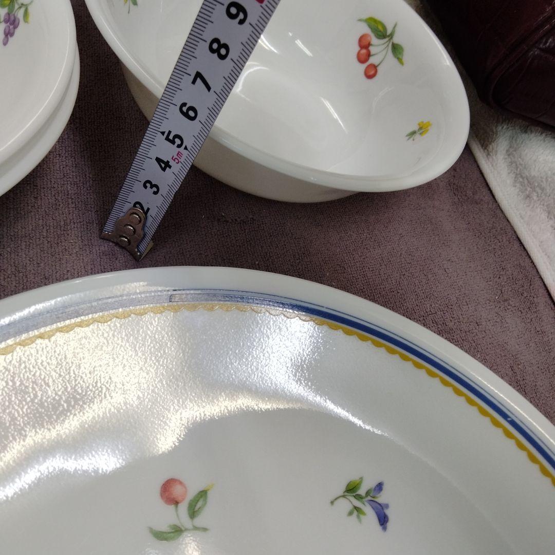 コレール 花柄食器セット 中皿 大皿 サラダボール 平皿20点