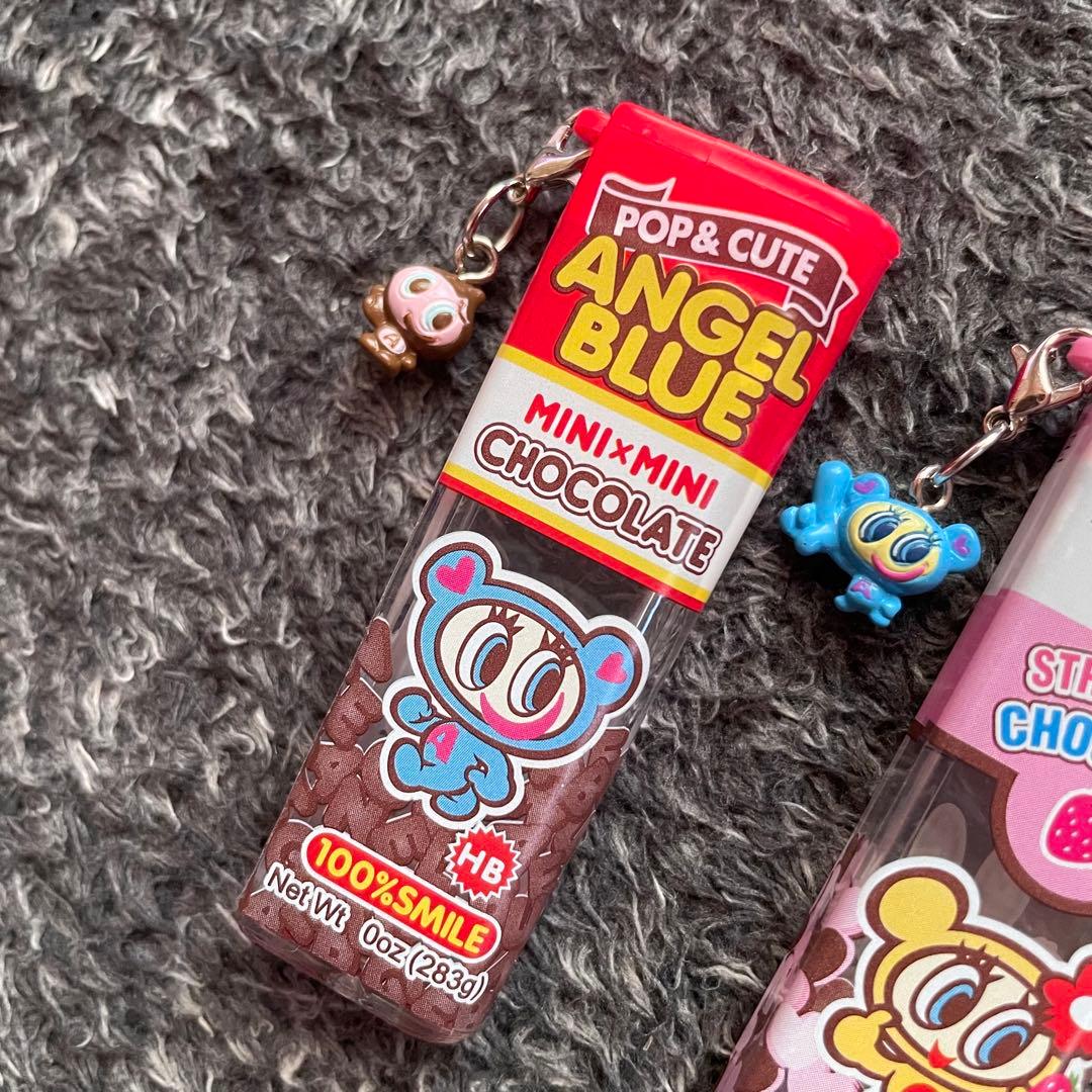 激レア！エンジェルブルー☆チョコベビー風シャー芯ケースセット