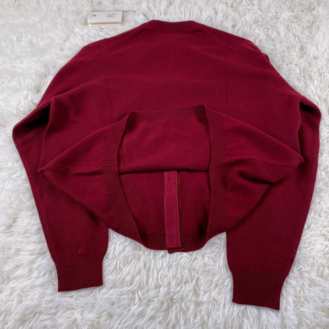 【極美品】BALLANTYNE カシミア100% ニット　カーディガン　赤　44