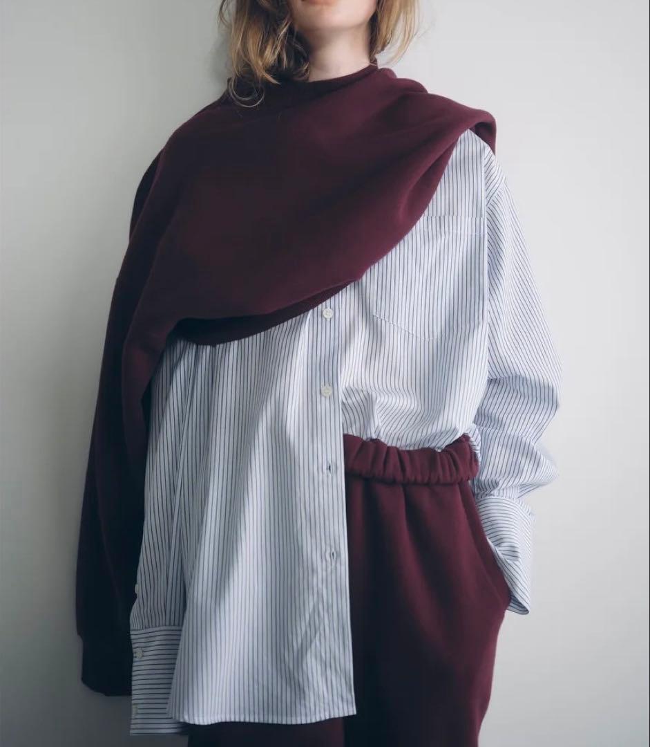 シールームリン Volume Sweat Shortプルオーバー ボルドー