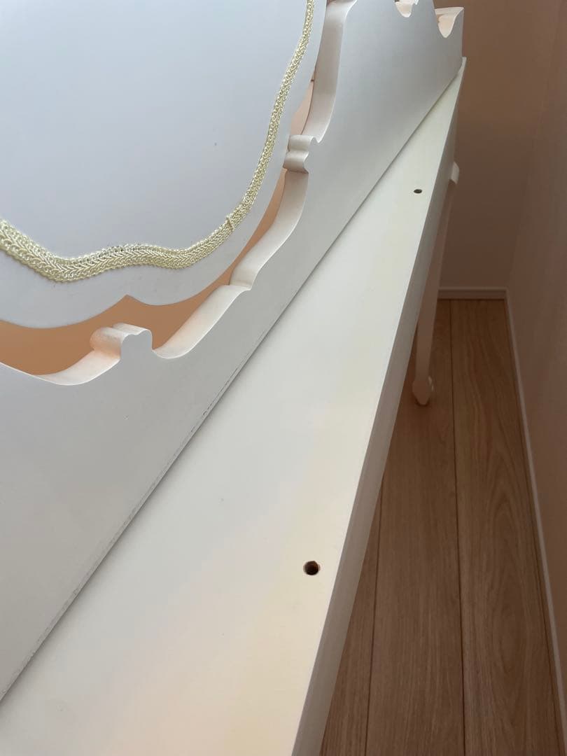 ドレッサー★マホガニー家具★シャビーホワイト★白家具★アンティーク調★輸入家具