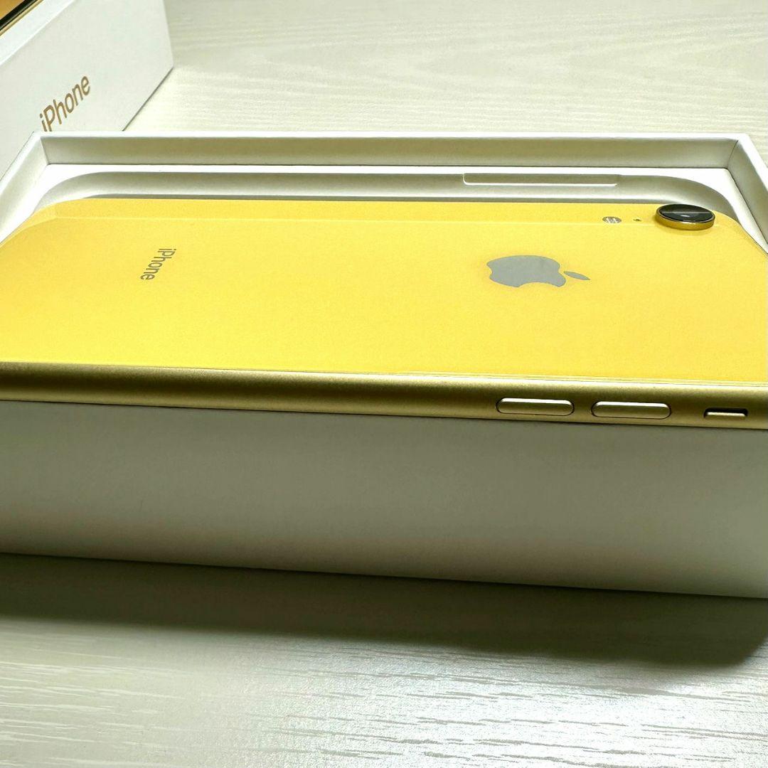 【美品】Apple iPhone XR 64GB イエロー 最大容量80%